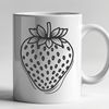 Strawberry Illustration in Vector Format A high-quality illustration of a strawberry fruit in vector format.