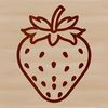 Simple Strawberry Clip Art Vector illustration of a strawberry, a type of fruit commonly consumed as food.