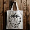 High-Resolution Strawberry Graphics A vector illustration of a ripe strawberry fruit in high resolution.