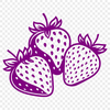 Beautiful Strawberry Graphics A stylized illustration of a ripe strawberry, suitable for digital design projects.