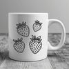 High-Resolution Strawberry SVG Icon A high-resolution illustration of a ripe red strawberry for use in graphic design and digital art.