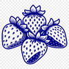 Vector Strawberry Illustration Free Download A high-quality SVG image of a strawberry, perfect for graphic design projects and crafting.