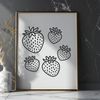 High-Res Strawberry Clip Art A high-resolution digital illustration of a strawberry, suitable for both personal and commercial use.