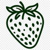 Free Fruit Clip Art A simple illustration of a strawberry fruit.