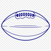 Football Icon in Vector Design An illustration of a football in the style of vector graphics, featuring an American football with detailed design.