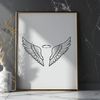 Heavenly Angel Wings Vector Design A pair of angel wings in vector format, ideal for clip art and design projects.
