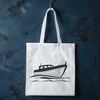 Minimalist Boat Design SVG A simple illustration of a boat with clean lines and minimalist design.
