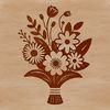Colorful Floral Arrangement in a Decorative Vase A colorful bouquet of flowers in a decorative vase, suitable for various occasions.