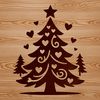 Simple Christmas tree icon created as scalable SVG graphic.