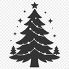 SVG illustration of a festive Christmas tree with branches and ornaments.