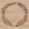 A floral wreath design created as a vector graphic, suitable for various applications including cutting machines like Cricut.