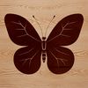 A colorful butterfly with intricate patterns, suitable for vector graphics and clip art.