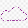 Beautiful Cloud Icon SVG Design An abstract vector representation of a cumulus cloud in a simple design format.