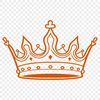 Free Clip Art Crown SVG for Personal or Commercial Use A digital crown design created with scalable vector graphics (SVG) for various applications.
