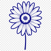 Vector Daisies Illustration A white and yellow daisy flower in vector format with clean lines and detailed petals.