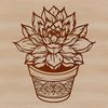 Fleshy Floral Delight A succulent plant with thick, fleshy leaves and stems, often found in desert environments.