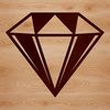Geometric Gem Image A geometric shape with sharp angles and a pointed tip.