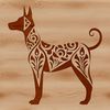 Standing Doberman Illustration A detailed vector illustration of a standing Doberman Pinscher, suitable for custom designs and artwork.