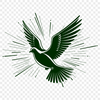 Free Branch Perched Dove Illustration A digital illustration of a dove perched on a branch.