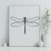 Dragonfly Illustration in Vector Format Illustrative representation of a dragonfly in vector format, ideal for digital crafting projects.