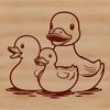 Quacking Good Time with This Cute Duck A high-quality vector illustration of a duck in a calm environment.