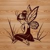 A colorful illustration of a mythical fairy from a fairy tale.