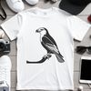 Cutting File Falcon Design A detailed illustration of a falcon in flight, perfect for cutting out with a Cricut or laser cutter.