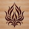 A stylized vector illustration of a flame, suitable for digital design projects.