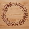 Free Vector Graphic Wreath Template A detailed floral wreath design, created as a vector graphic for digital use.