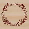 A floral wreath designed as vector art, suitable for various digital applications.