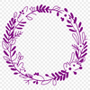 A floral wreath design made up of intricately arranged shapes and patterns.
