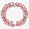 Customizable Digital Wreath Clip Art A digital floral wreath designed as vector art.