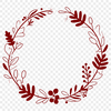 Symmetrical Wreath Vector Image A floral SVG design featuring a symmetrical wreath shape, suitable for digital crafting and vector art projects.