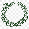 Floral Circular Wreath Design A floral design in the shape of a circular wreath, suitable for digital cutting machines or laser cutting.