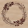 Stunning Wreath Arrangement Illustration A floral arrangement designed as a wreath shape for digital use.