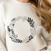 Decorative Wreath Design for Cutting Machines A floral SVG design featuring a delicate wreath motif, suitable for cutting machines like Cricut or laser cutters.