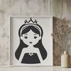 Free Princess Clip Art A female princess illustration created as vector art for design projects.