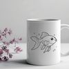 Colorful Goldfish Design A simple vector design illustration of a goldfish in various colors.