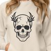Decorative Gothic Skull Illustration A detailed illustration of a Gothic-style skull, suitable for various design applications.