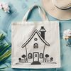 Free Vector Image of a Residential Building A simple 2D illustration of a single-family home with a rectangular shape and symmetrical design.