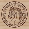 Beautiful Horse Graphic An SVG graphic representation of a horse, suitable for editing and customizing.