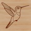 Free SVG Bird Icon Design A colorful hummingbird illustration with iridescent feathers.