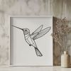 Whimsical Bird Design SVG File Illustration of a hummingbird in vector format