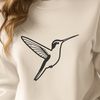 Whimsical Winged Wonder A digital illustration of a hummingbird in flight, suitable for vector art and design projects.
