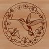 Beautiful Bird Clip Art for Digital Design An intricately detailed SVG image of a hummingbird, suitable for use in various digital projects and designs.
