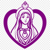 Vector illustration of the Immaculate Heart, a symbol in Catholic religious tradition.