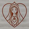 Heartfelt Symbolism in Religious Art Religious iconography of the Immaculate Heart symbol.