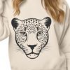 Free Jaguar Illustration Download A large, wild cat with distinctive spots, represented in vector format.