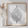 Free Vector Leaf Graphic Design Asset A single green leaf with detailed veins and edges, suitable for graphic design and digital crafting.