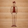 Beautiful Male Vector Graphic Design A simple illustration of a male figure for vector graphics.